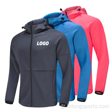 Κορυφαία πωλήσεις φερμουάρ πολυεστέρα με hoodies unisex